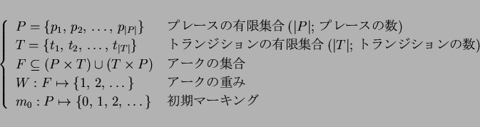 \begin{displaymath}\left\{\mbox{%\begin{tabular}{ll}
$P=\{p_1,\,p_2,\,\ldots,\...
...,\,1,\,2,\,\ldots\,\}$\ & $B=i4|%^!<%-%s%0(B
\end{tabular}}
\right.\end{displaymath}